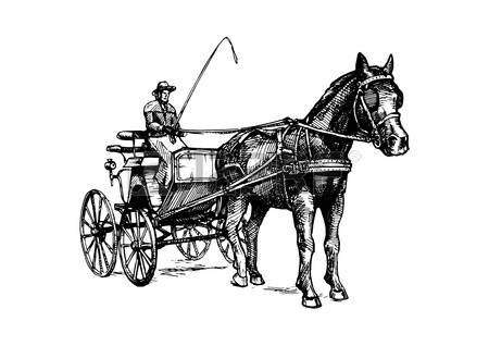 78064645-vector-hand-drawn-illustration-of-spider-phaeton-open-sporty-carriage-drawn-by-one-horse-black-and-w.jpg